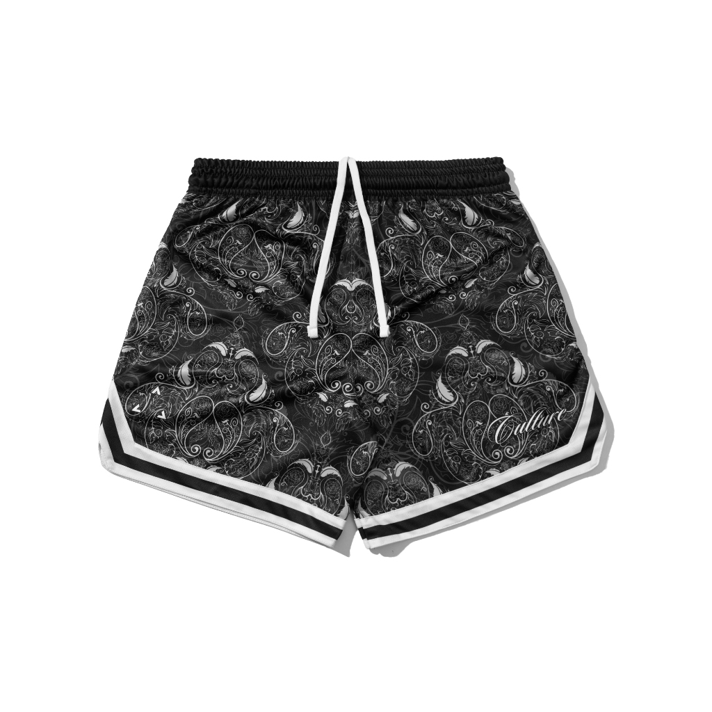 Culture Paisley Basketball Club shorts Black