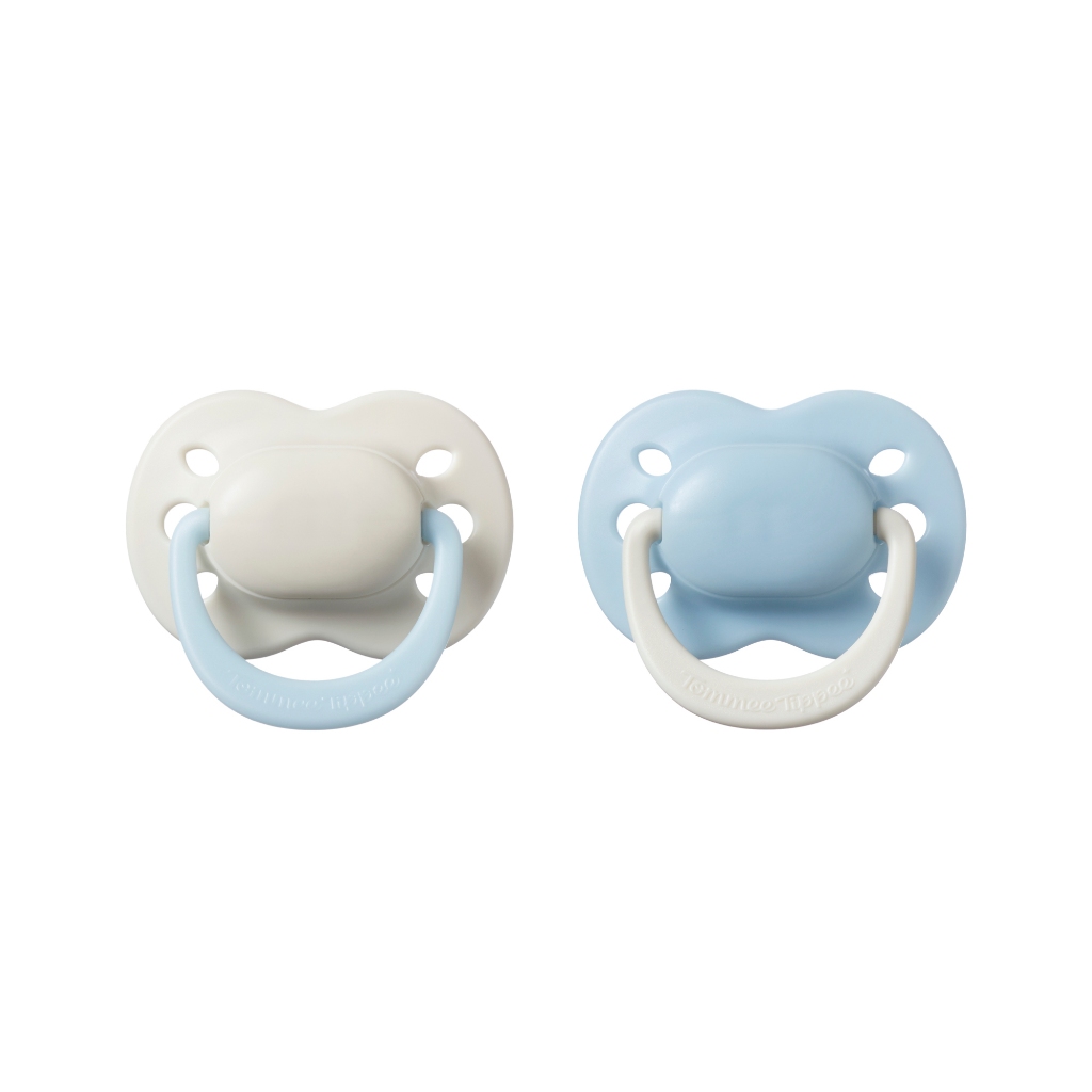 Tommee Tippee จุกหลอกซิลิโคนแรกเกิด 0-2 เดือน ผู้ชาย แพ็คคู่ (คละ 3 สี) รูปที่ 4