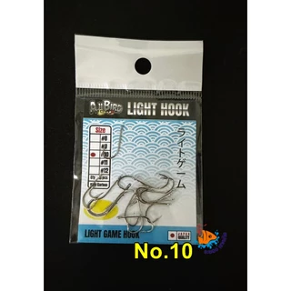 เบ็ดตกอาจิแบบมีเงี่ยงหลัง Angry Bird เบ็ดตกปลาเล็ด ปลาเกล็ด มีเบอร์ 8-12
