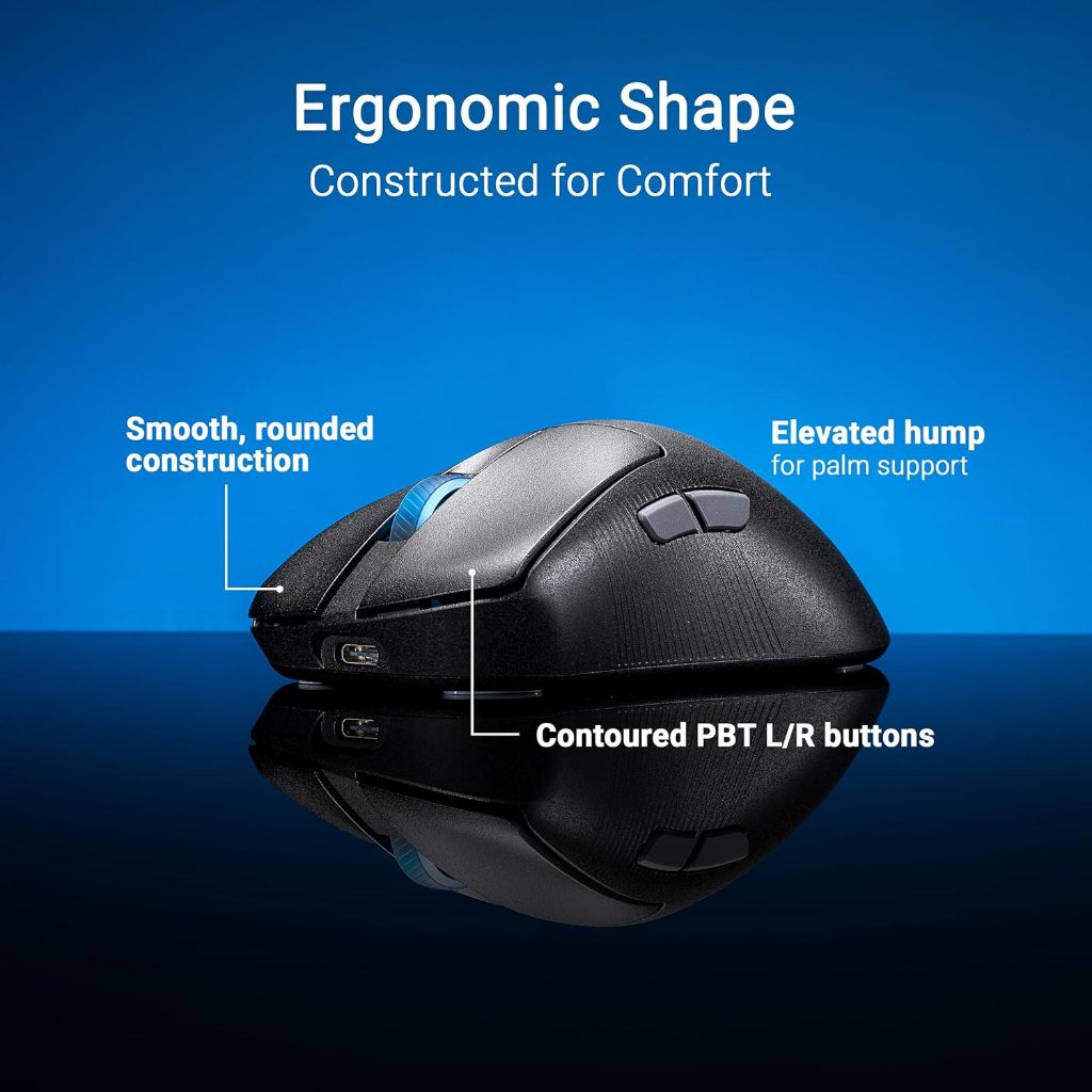 เมาส์ไร้สาย ASUS ROG KERIS II ACE WIRELESS MOUSE เซนเซอร์ ROG AimPoint Pro สูงสุด 42,000 DPI รูปที่ 6