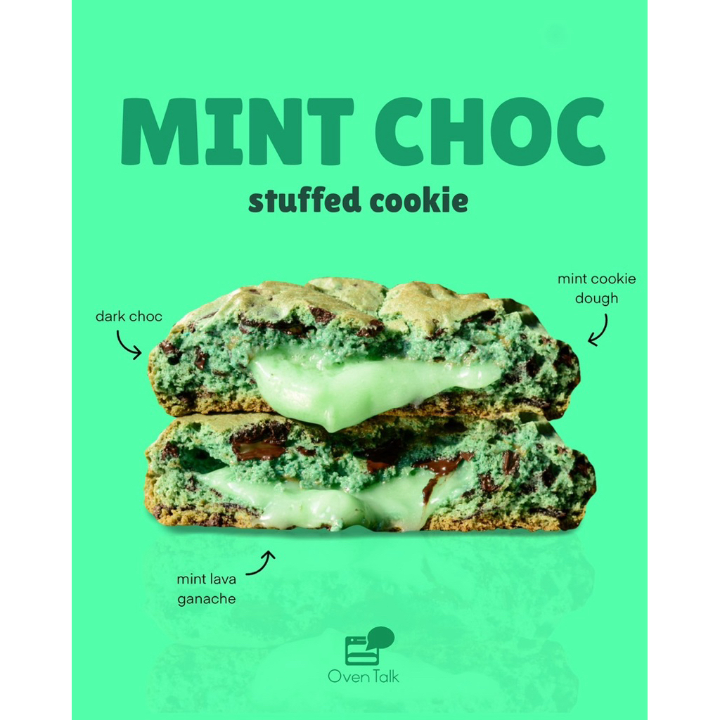 คุกกี้สอดไส้ ( stuffed cookie ) เนื้อ หนา นุ่ม หนึบ