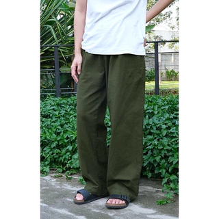 Thedyed.co - กางเกงผ้าฝ้ายทอขายาว (Basic pants)