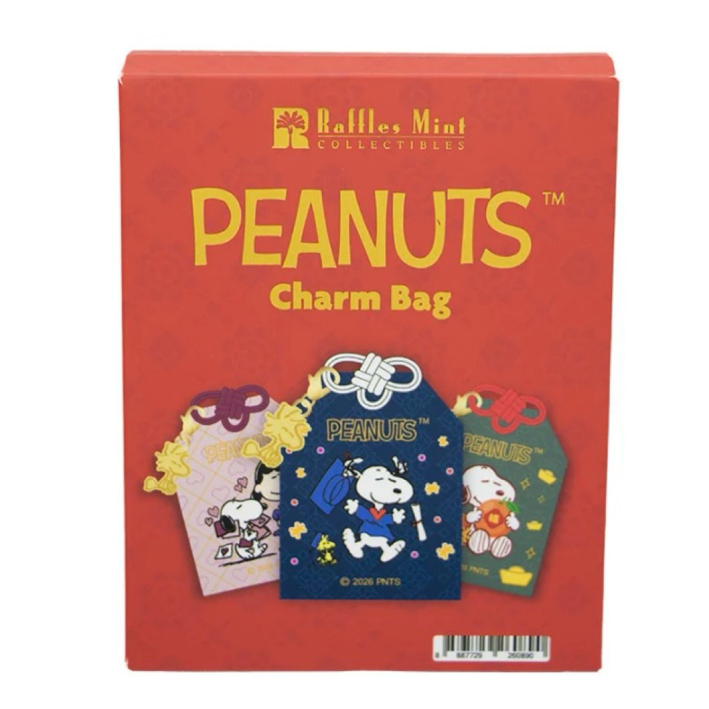 (พร้อมส่ง) Snoopy กล่องสุ่ม โอมาโมริ ถุงนำโชค พร้อมการ์ดคำอวยพร สินค้าลิขสิทธิ์ สนูปปี้ เครื่องราง