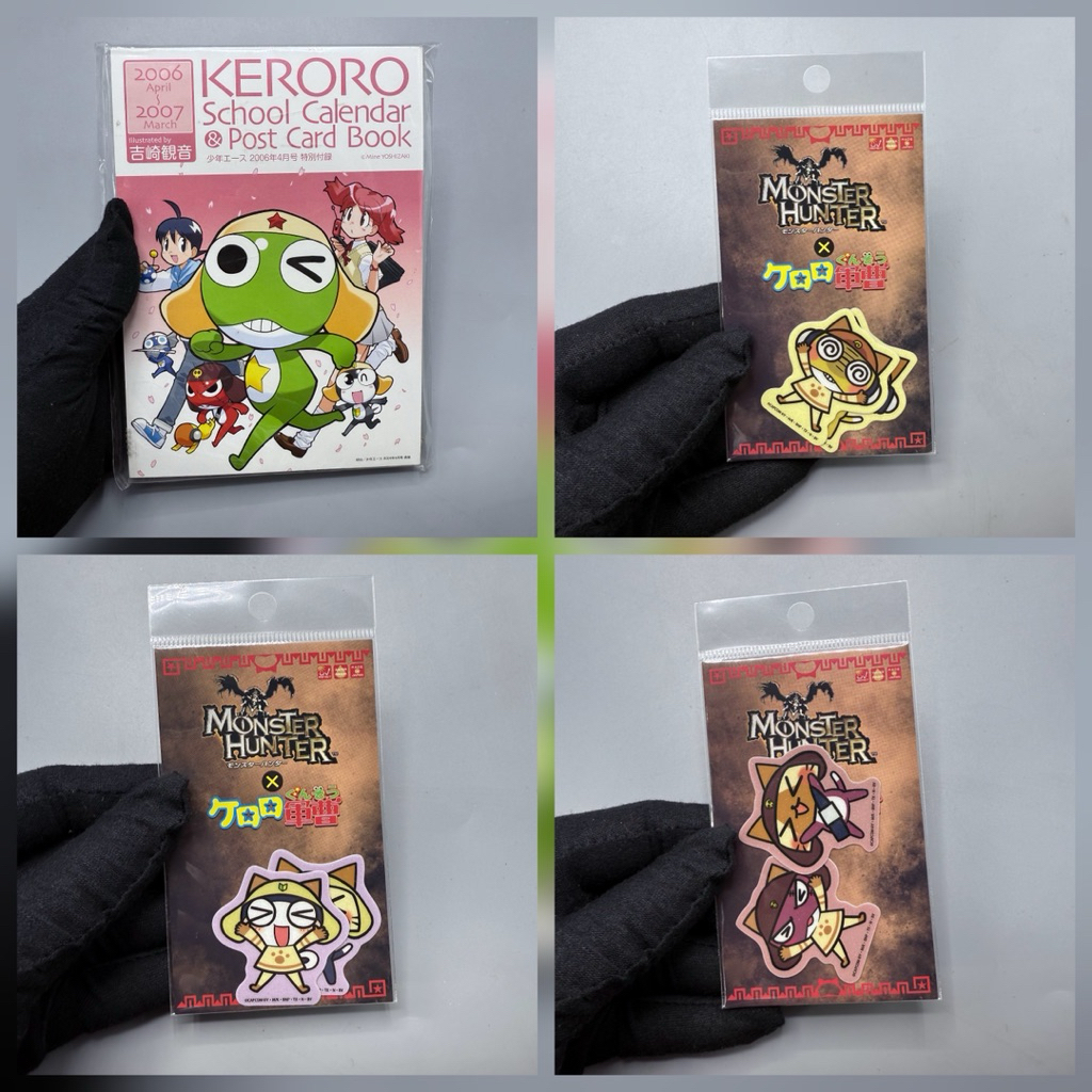 (พร้อมส่ง/แท้ ✅️) ของสะสม อนิเมะ เคโรโระ Keroro x monster hunter keroro calendar