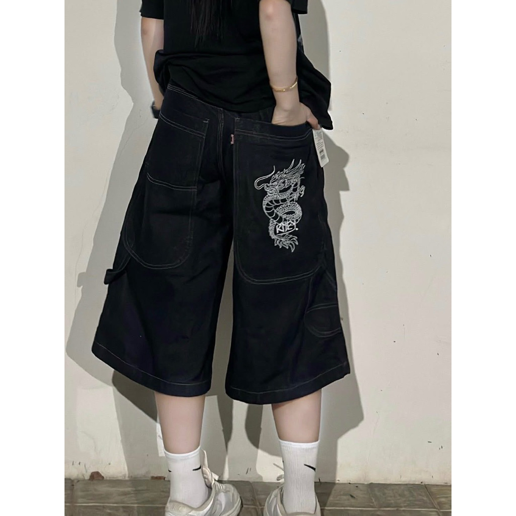 กางเกงสามส่วนriley/กางเกงขาสั้นสีมิดไนท์/เด็กสเก็ต