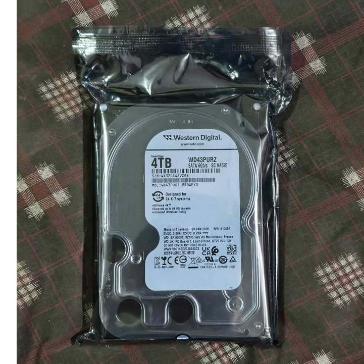 4tb wd purple/blue. pc ของใหม่และมือสองสภาพใหม่ใหม่ มีประกันถึงปี 2572