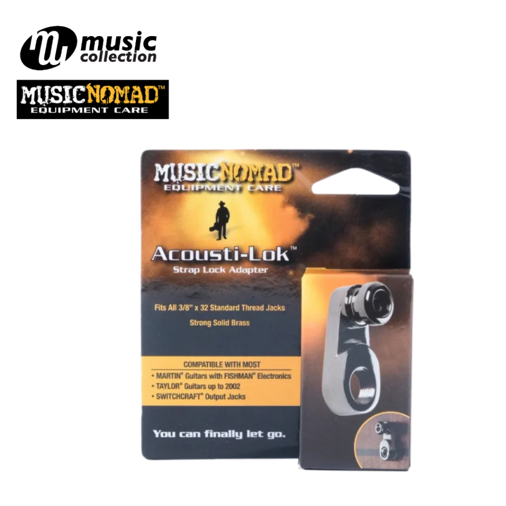 MUSICNOMAD ACOUSTIC-LOCK STRAP FOR GUITAR W/FISHMAN #MN270