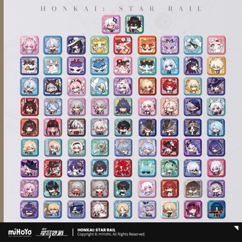 Preorder ของแท้ official Honkai: Star Rail เข็มกลัดจิบิ