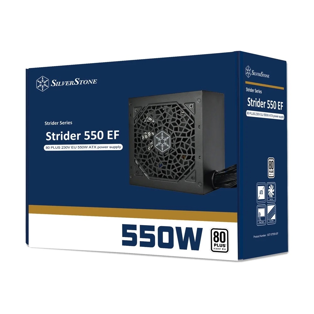 SILVERSTONE Strider 550 550W (SST-ST550-EF) (80+ WHITE) POWER SUPPLY