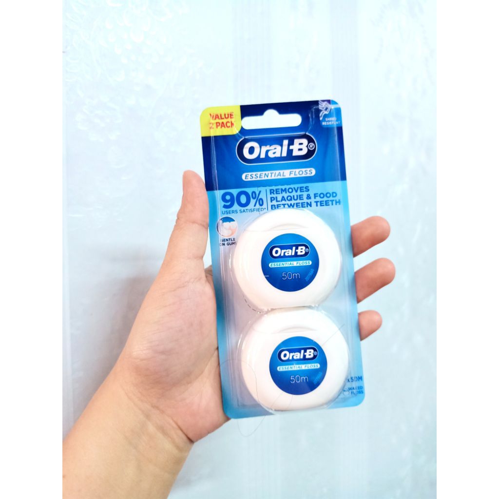 Oral-Bไหมขัดฟันออรัลบี เอสเซนเชียล ฟลอส แพ็คคู่