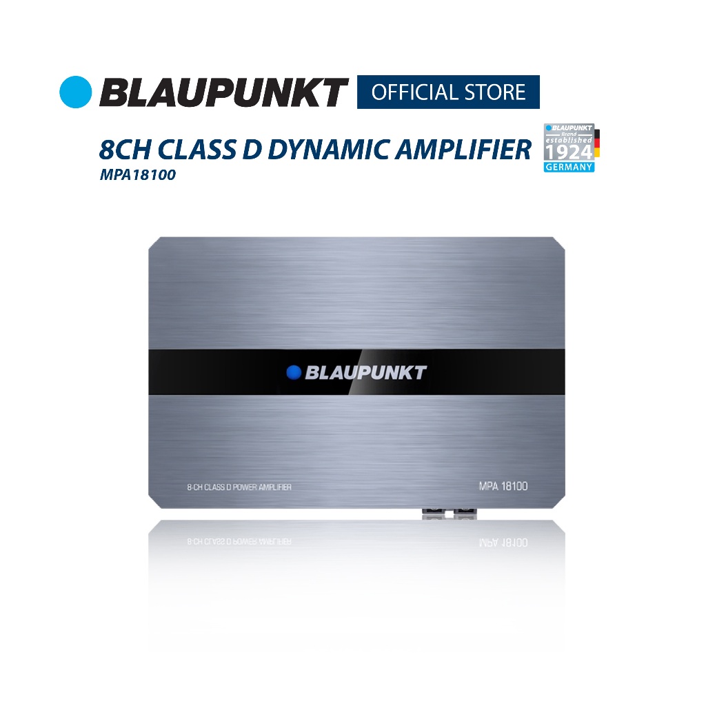BLAUPUNKT พาวเวอร์แอมป์รถยนต์ 11 นิ้ว รองรับการเชื่อมต่อลำโพงได้สูงสุดถึง 8 ตัว Class D รุ่น MPA 181