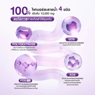 Bomi Poodz Fiber Concentrate Shot โบมิ ไฟเบอร์ช็อทเข้มข้น ละลายน้ำ 100% กระตุ้นการขับถ่าย