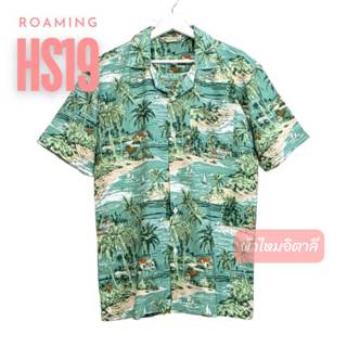 ROAMING HS19 เสื้อฮาวาย เสื้อครอบครัว ผ้าไหมอิตาลี ยับยาก ไม…