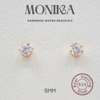 [ต่างหูเงินแท้ 92.5% ]Monika - Minimal Earrings(ดูขนาดก่อนสั่งซื้อ)