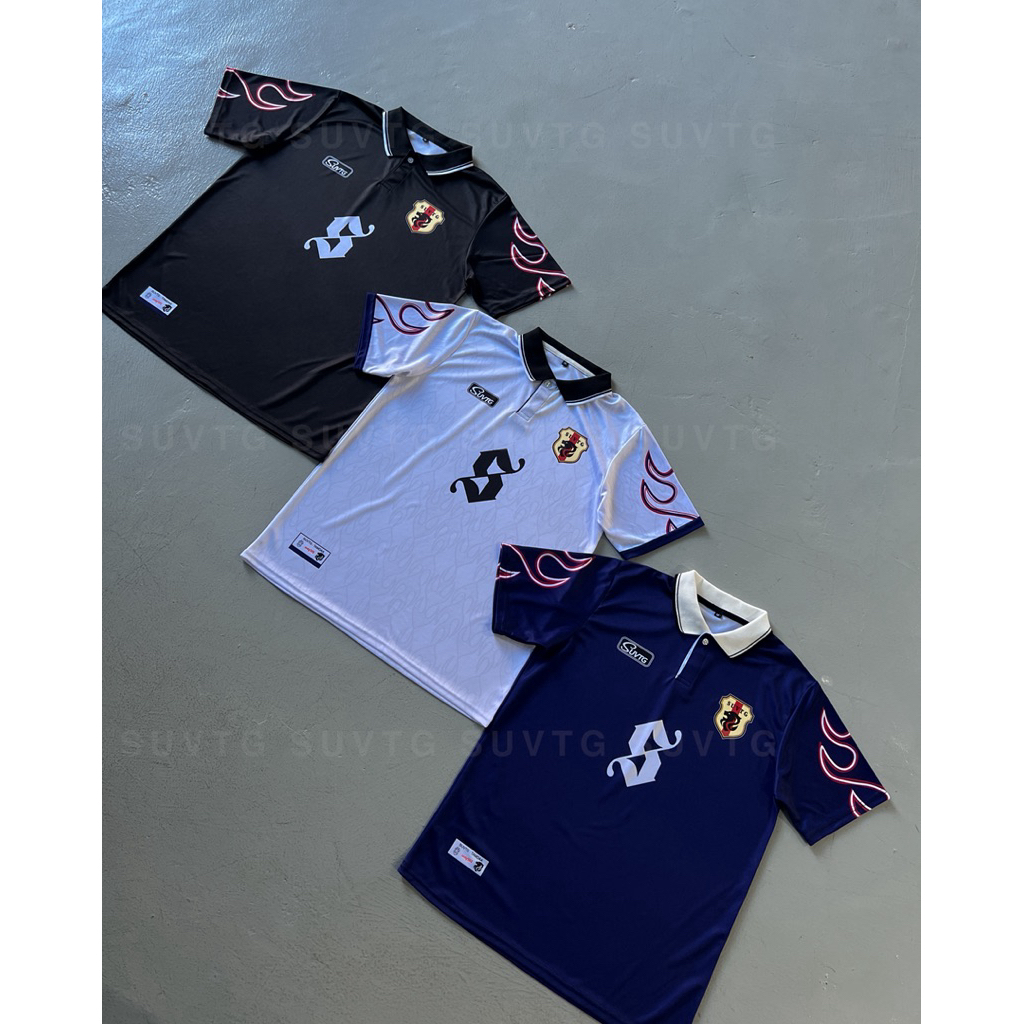เสื้อคอปก เสื้อพิมพ์ลาย โปโล Unisex ผ้าเบา ใส่สบาย สีไม่ตก - ผู้ชาย เสื้อผู้ชาย