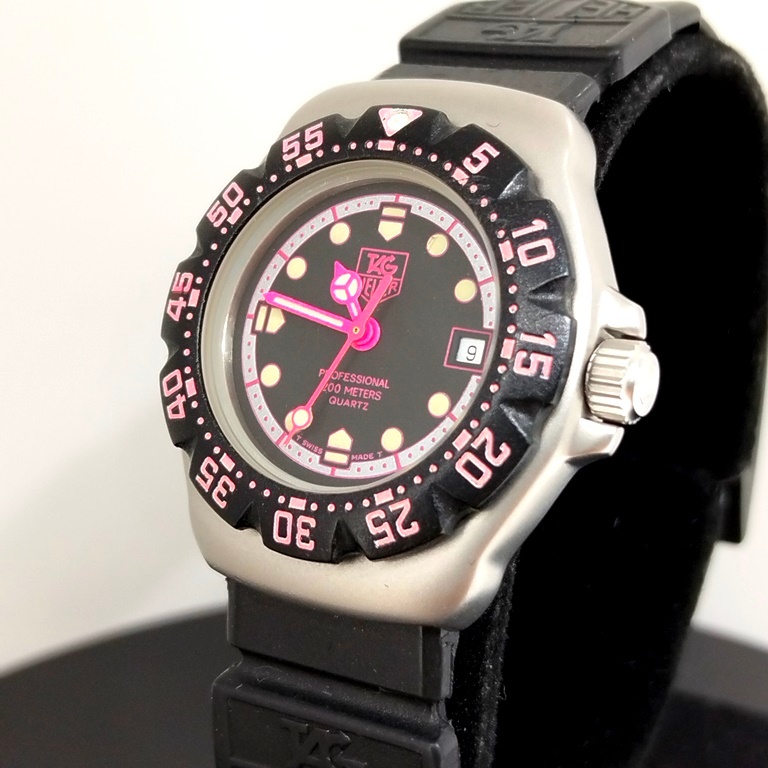 นาฬิกา TAG HEUER FORMULA1 นาฬิกา TAG HEUER F1 LADY SIZE  นาฬิกา TAG HEUER WA1417 Black Pink ของแท้ ม