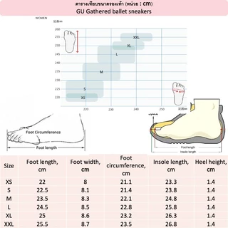 GU (พร้อมส่ง) รองเท้าผ้าใบ ดีไซน์รองเท้าบัลเล่ต์ / GU Gathered ballet sneakers