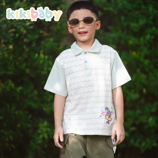 [90-120] POLO เสื้อโปโลพร้อมส่ง ลายน่ารัก เสื้อโปโลผ้านิ่ม แขนสั้น คอปก ลายสัตว์ เสื้อผ้าเด็กผู้ชาย FBS