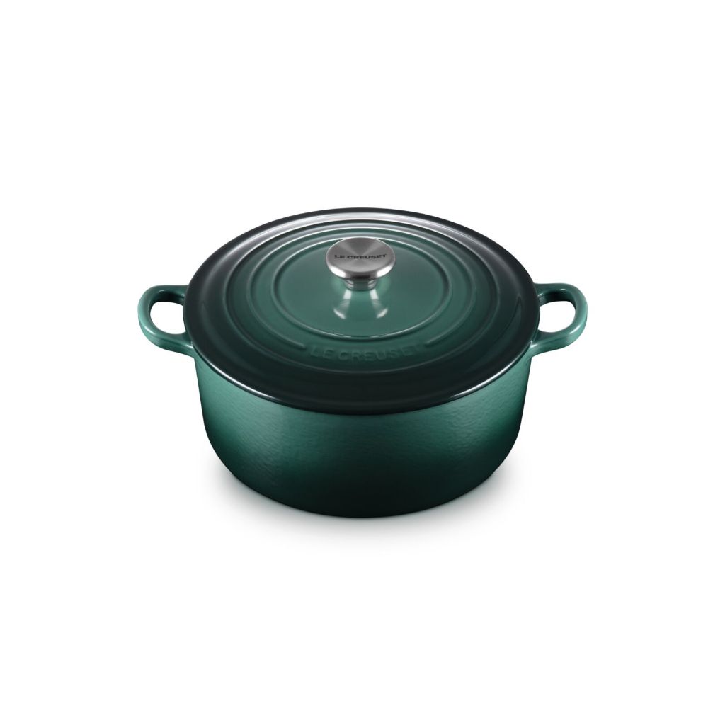 หม้อเหล็กหล่อ สีเขียว ขนาด18cm/20cm/24cm/shallow 26cm Round Casserole 18cm18cm/20cm/24cm/ shallow 26
