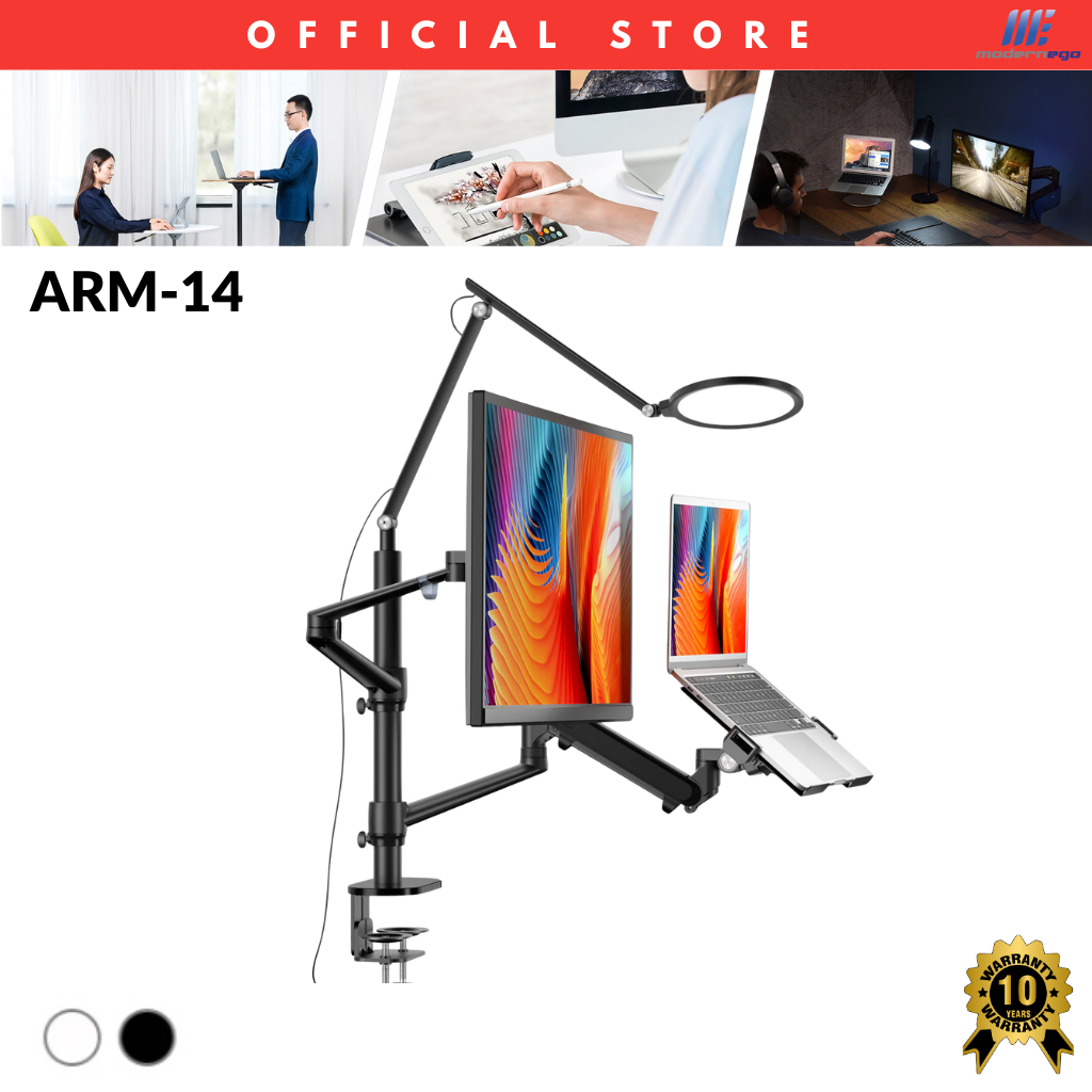 ModernEgo 2 in 1 Hybrid Arms for Laptop & Monitor ARM-14