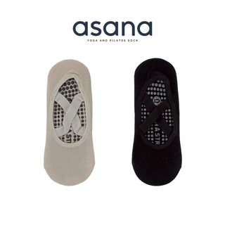 Asana Non-Slip Yoga Socks ถุงเท้าโยคะ พิลาทิส มีแถบซิลิโคนยึดเกาะ 36-40