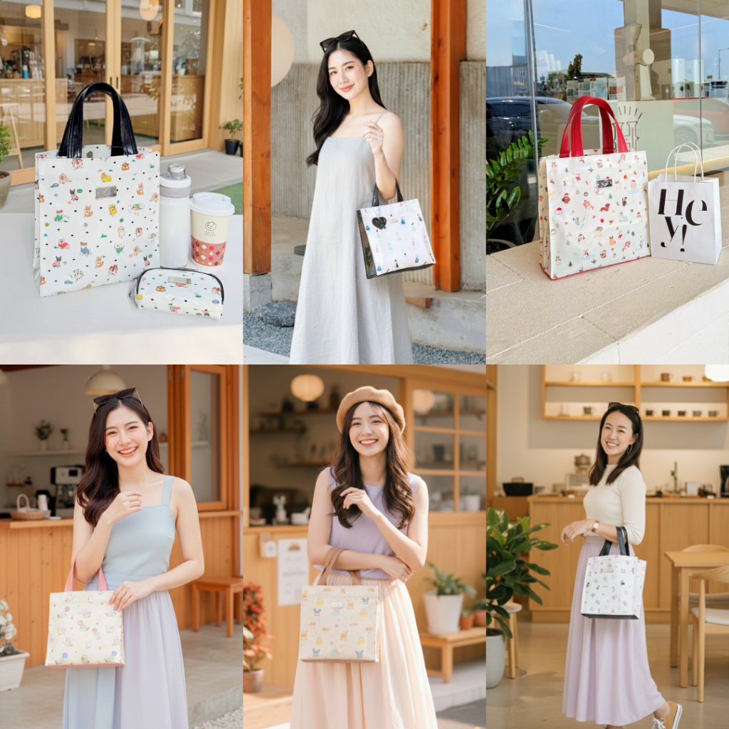 KEPT [ S ] กระเป๋าหิ้วขนาด S (รวมลาย) ใส่ไอแพดได้แบบไม่เลยออกมา