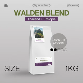 (1kg) เมล็ด Walden Blend 💚💜 Thailand + Ethiopia [Signature Blend] Espresso คั่วอ่อนถึงกลาง