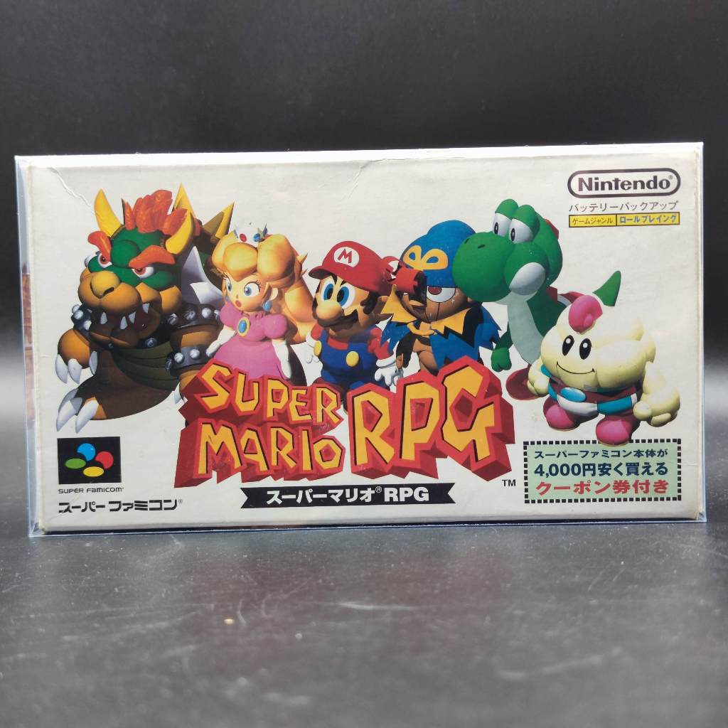 Super Mario RPG [SFC] งานกล่อง ไม่มีคู่มือ สภาพปานกลาง ของแท้ Nintendo Super Famicom ฟรีกล่องใสกันรอ
