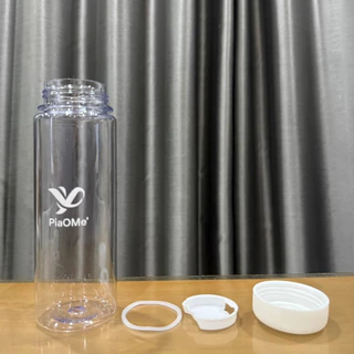 PiaOMe' กระบอกใส่น้ำฝาขาว 500 ml. ขวดใส่น้ำน่ารัก มินิมอล ชนิดหนาพิเศษ ชงร้อน/เย็นได้