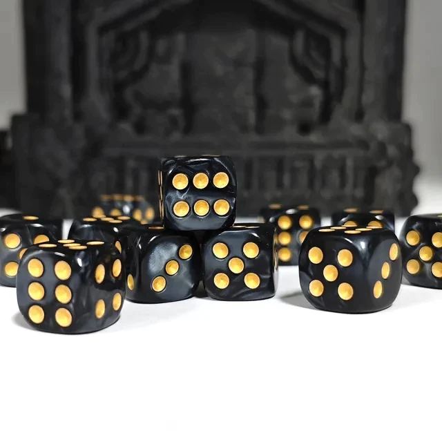 ลูกเต๋า D6 DOT 12 mm. 1ลูก(1die) | ลูกเต๋า Dice For DnD D&D MTG RPG TRPG เกมกระดาน บอร์ดเกม Game ไพ่ทาโรต์ Magic เมจิก thumbnail 3