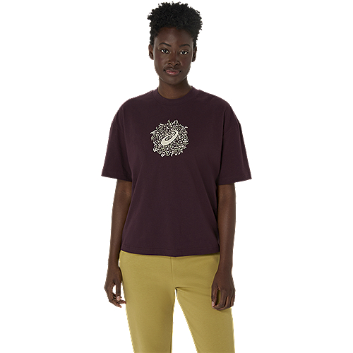 ASICS : 2032D279.600 RELAXED GRAPHIC TEE WOMEN เสื้อคอกลมผู้หญิง