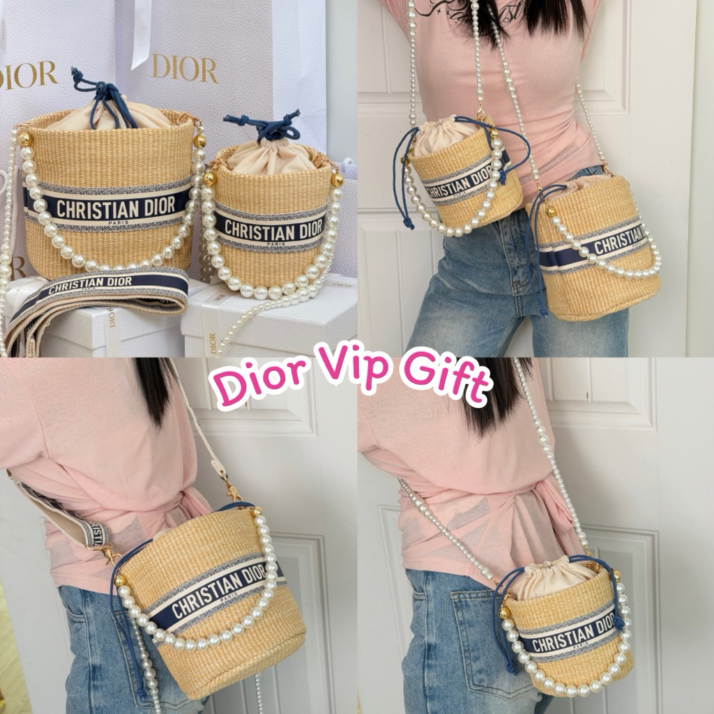 MT-02 กระติ๊บ Di  กระเป๋าสาน ทรงถัง Bucket Bag ของแถมจากเคาท์เตอร์