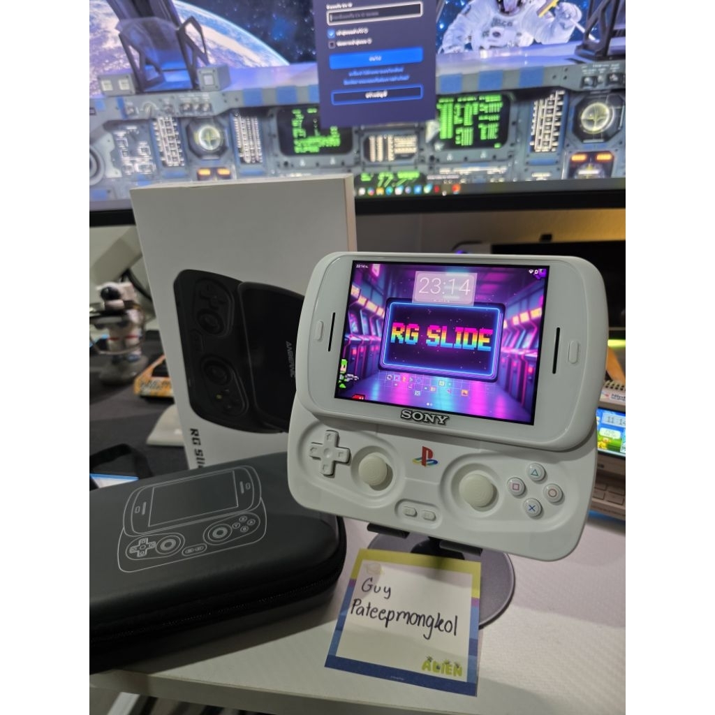 ANBERNIC RG SLIDEมือสองสภาพดีมากลงเกมเต็มระบบ512GB