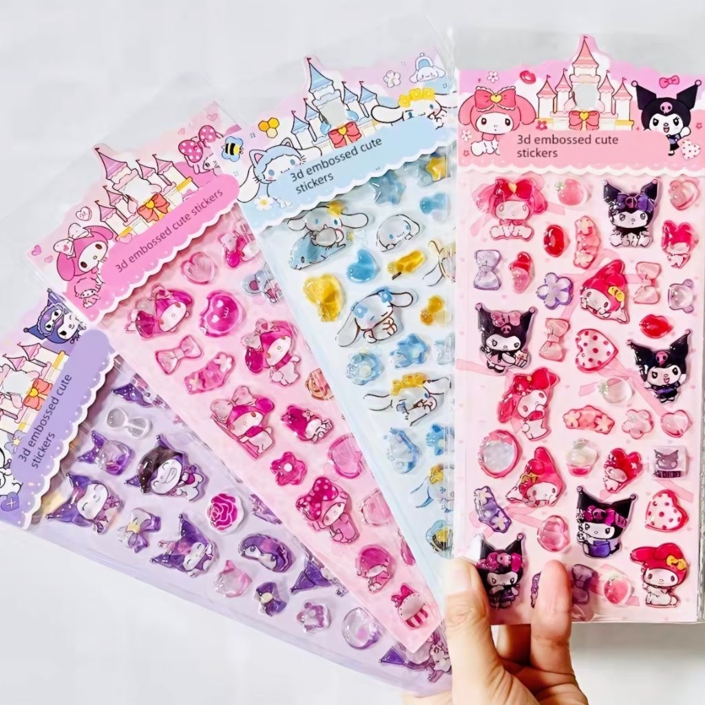 พร้อมส่งจากไทย!!! สติกเกอร์บอนบอนดร็อป Bonbon Drop สติกเกอร์หยดน้ำ สติกเกอร์นูน สติกเกอร์ Sanrio Ver.3