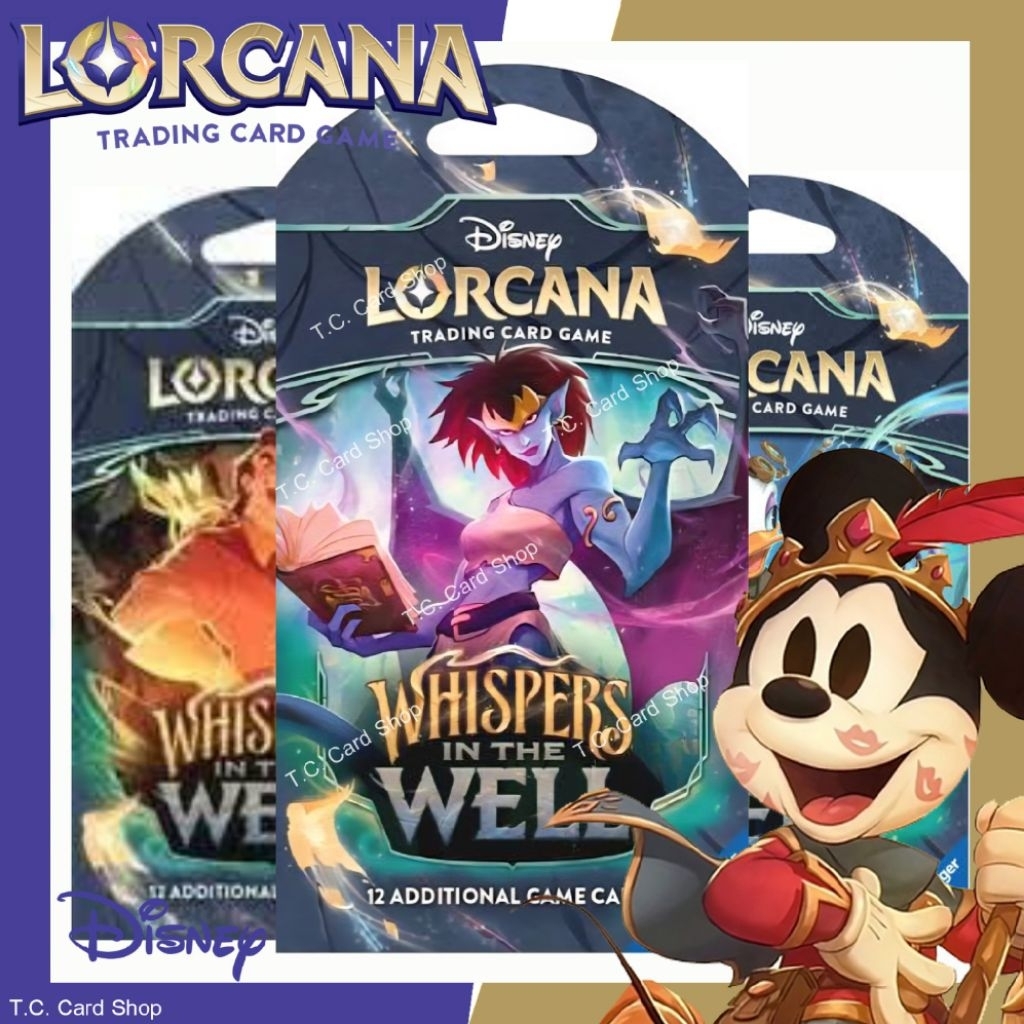 Disney Lorcana Sleeved Booster Pack ซองแยก (สลิปแพ็คเกจ) EN9 EN10 EN11 (Fabled, Whisper in the Well, Winterspell) คละลาย ราคา ถูกที่สุด ดีลบีเคเค แกลเลอรีภาพที่ 5