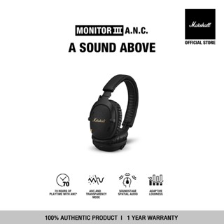 MARSHALL Monitor III A.N.C. BLACK- รับประกัน 1 ปี + ส่งฟรี -…