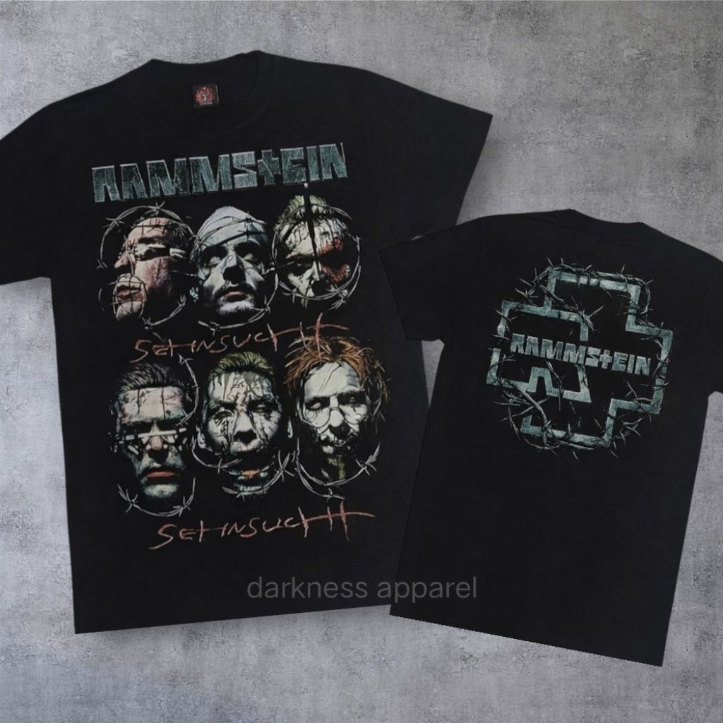 เสื้อยืดวง raamstein ป้าย rock yeah