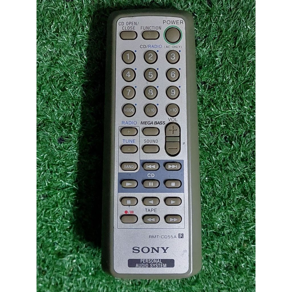 รีโมท Sony รุ่นRMT-CD55A ( แท้ )จากญี่ปุ่นมือสอง                                                   .