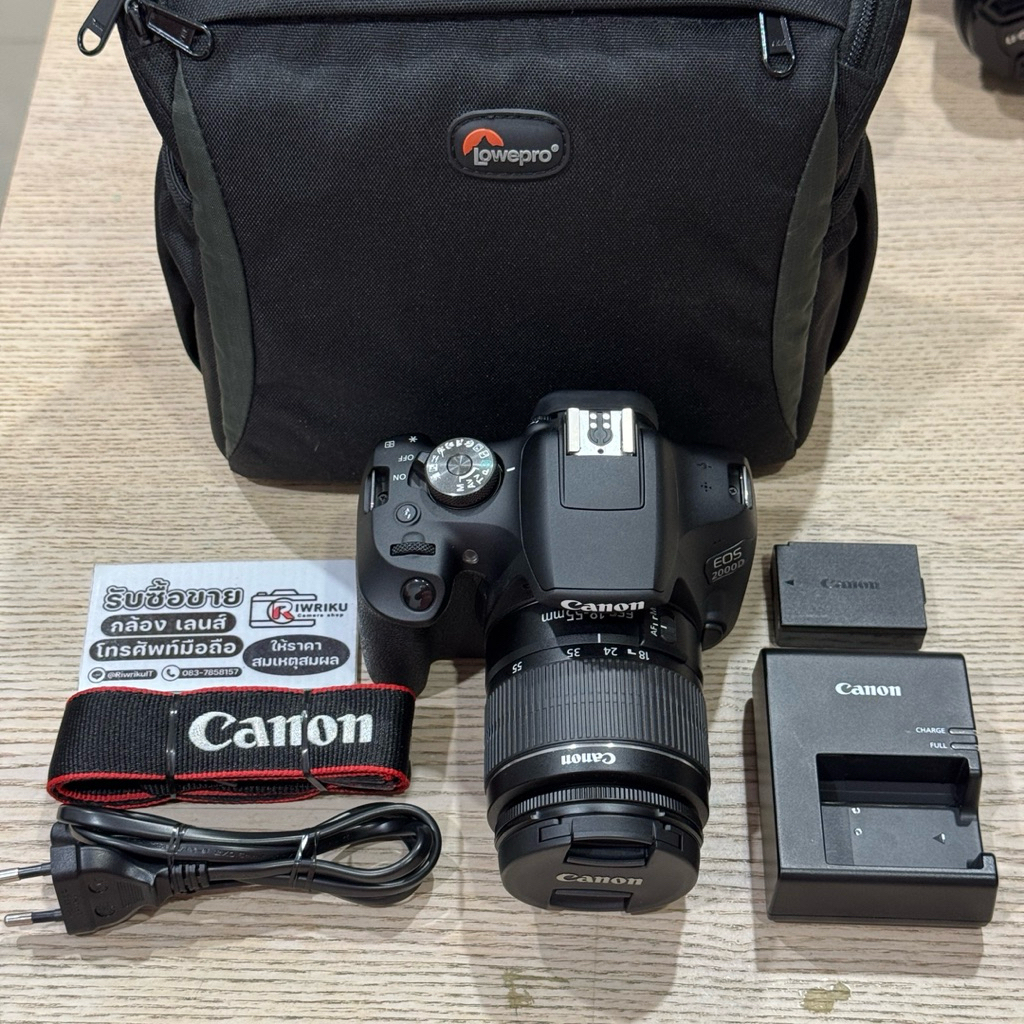 Canon EOS 2000D+KIT18-55 IS II (2-Hand) สภาพสวยงาม