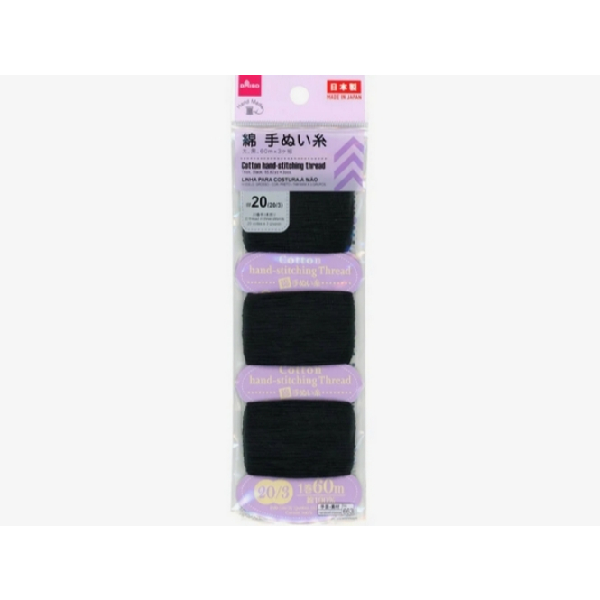 (แบ่งขาย 1 ชิ้น) ด้ายเย็บผ้า เบอร์ 20/3 ยาว 60 m. Daiso Japan (ส่งจากไทย)