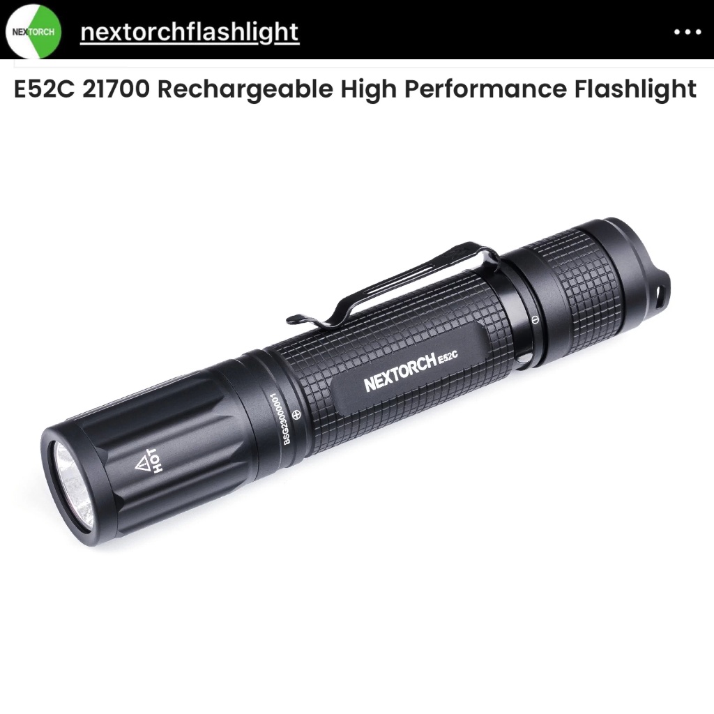 NEXTORCH E52C 3000LMS 210M Outdoor Flashlight