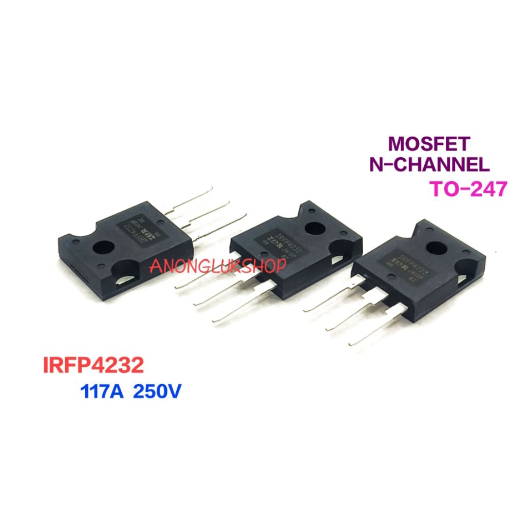 ราคาต่อ 1ตัว  👉👉 IRFP4232 POWER MOSFET N-CHANNEL 117A 250V TO-247 พาวเวอร์มอสเฟต เอ็นชาเเนล  3ขา