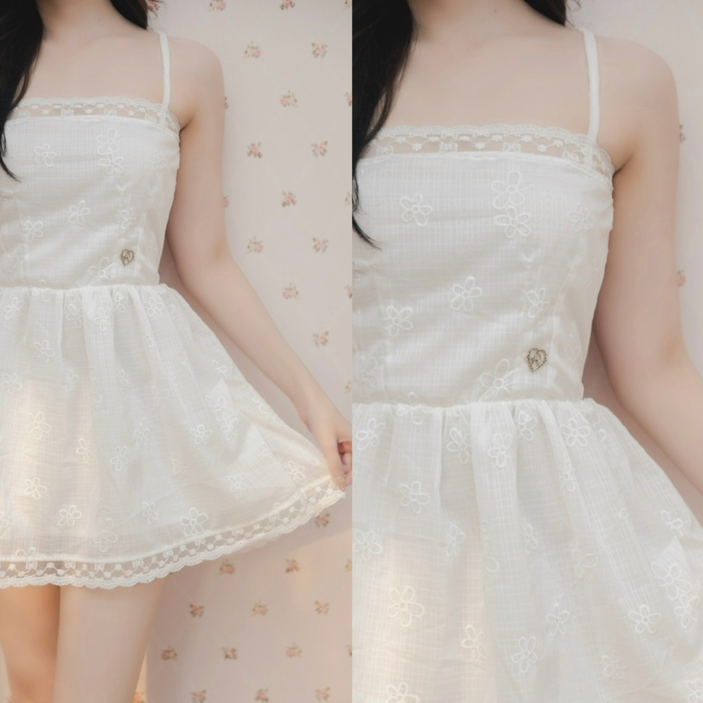 RIKA น้องโรเซ่ มินิเดรสสายเดี่ยวปรับสายได้ รูปที่ 2