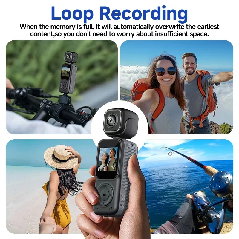 Actioncam Dualcamera 2K+2K 4Kwifi insta360 snap กล้องมอไซด์ 2in1 ปรับหมุนได้180 องศา ดูผ่านมือถือ thumbnail 5