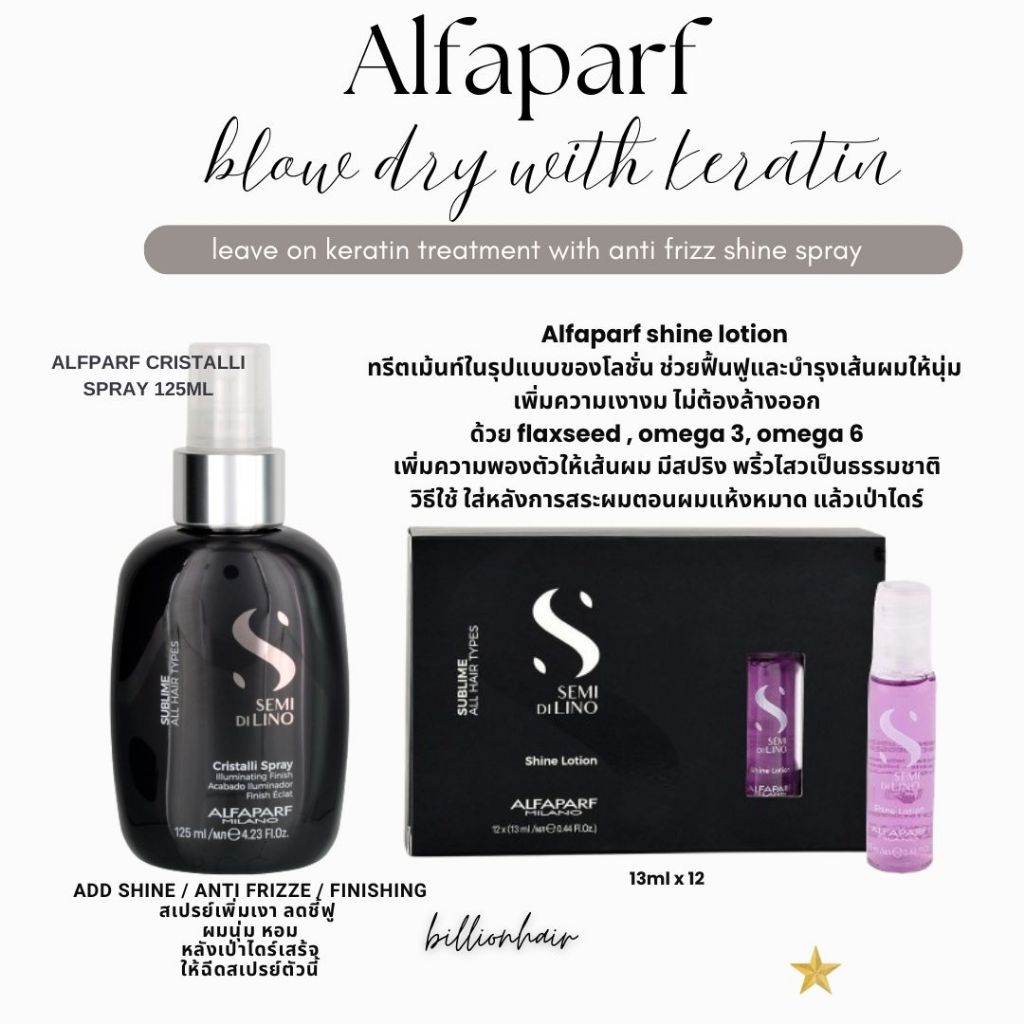 Alfaparf ชุดบำรุงพร้อมจัดแต่งทรงผม แพคคู่ ระบุสินค้าก่อนสั่งซื้อ