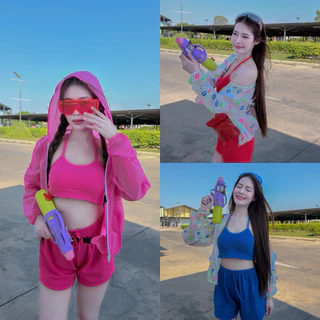 Setชุดเล่นน้ำสงกรานต์ เซตพร้อมเปียก 💦 มีแบบเยอะมากเลื่อนให้สุด !!  [พร้อมส่ง] 🇹🇭 ร้านไทย