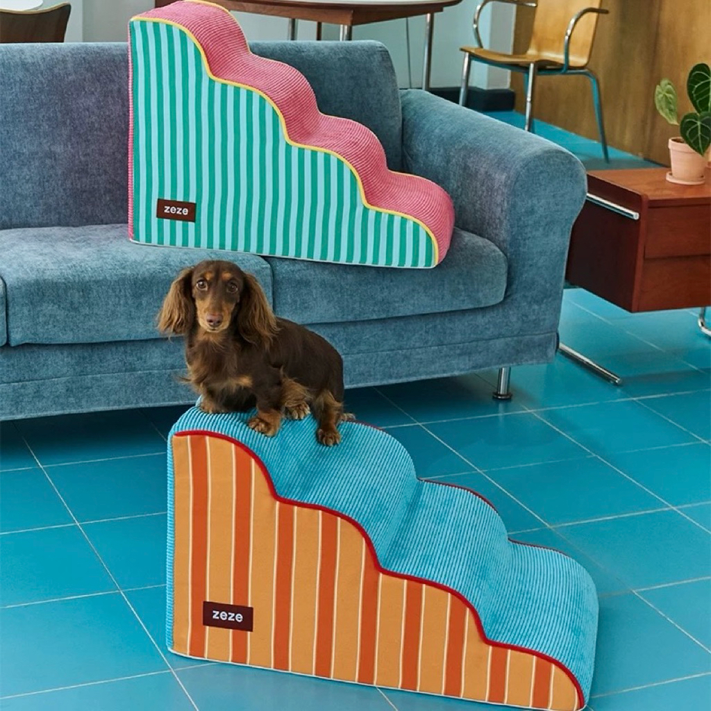 ZEZE Striped Pet Stairs บันไดของเล่นสัตว์เลี้ยง