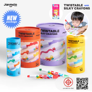 Jarmelo (Joan Miro) สีเทียนเด็กปลอดสารพิษ Twistable Silky Crayons ของเล่นระบายสีเด็กเสริมพัฒนาการ