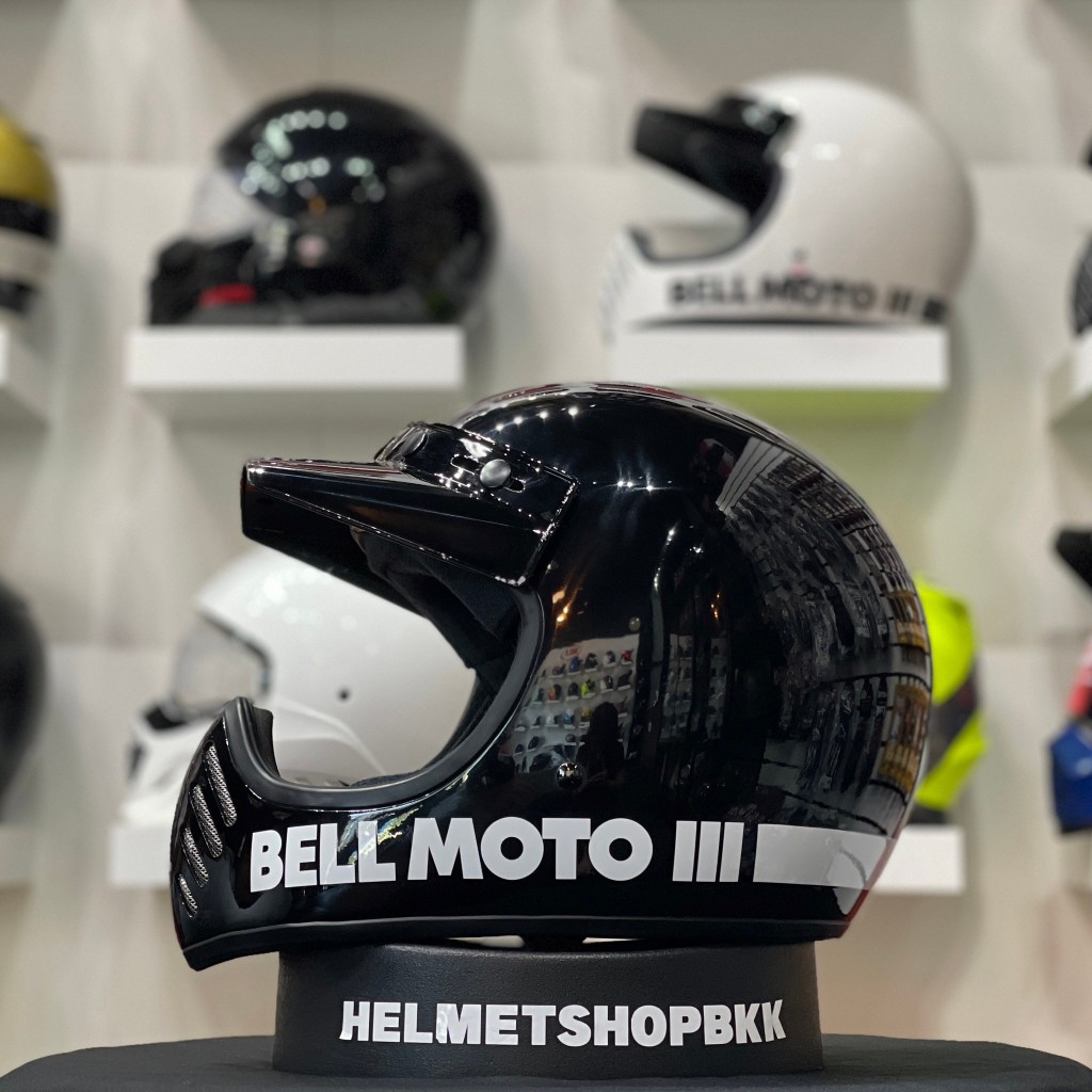 หมวกกันน็อค BELL MOTO-3 CLASSIC GLOSS BLACK