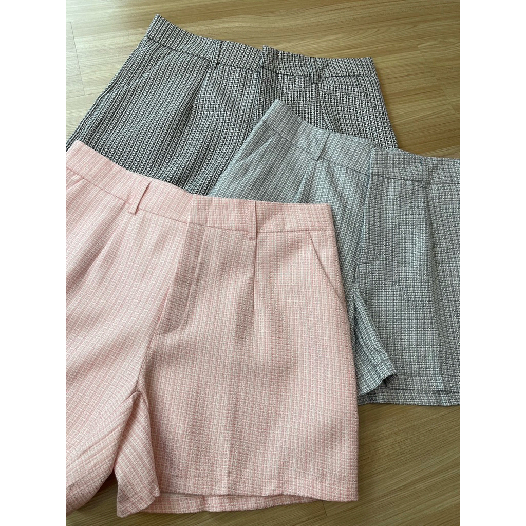 กางเกงขาสั้นผ้าทวิต : Plussizebymolly – โปรปัง